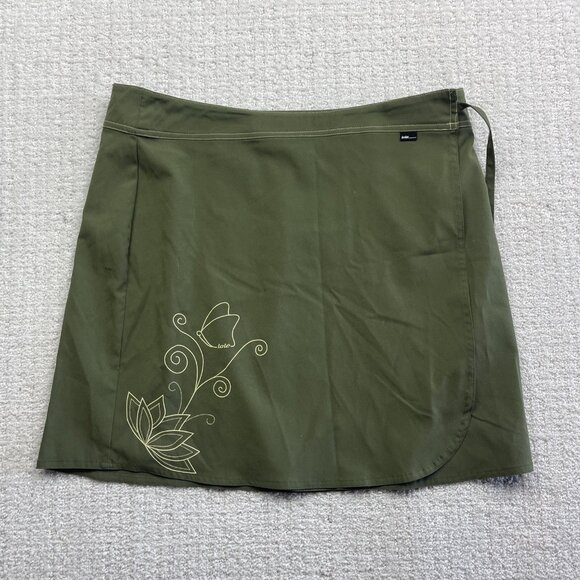 LOLE Sports Skirt Nylon Quick Dry / Water resistant Sz 10 Green Floral AOP - Picture 1 of 12
